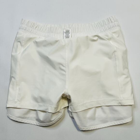 beyond Yoga Womens stretch woven in stride lined shorts True White Medium - Picture 10 of 16